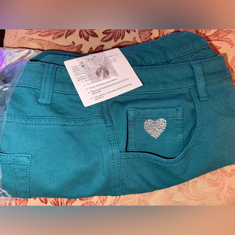 NWT Quacker Factory DreamJeannes SPRUCE GREEN 18 Tall